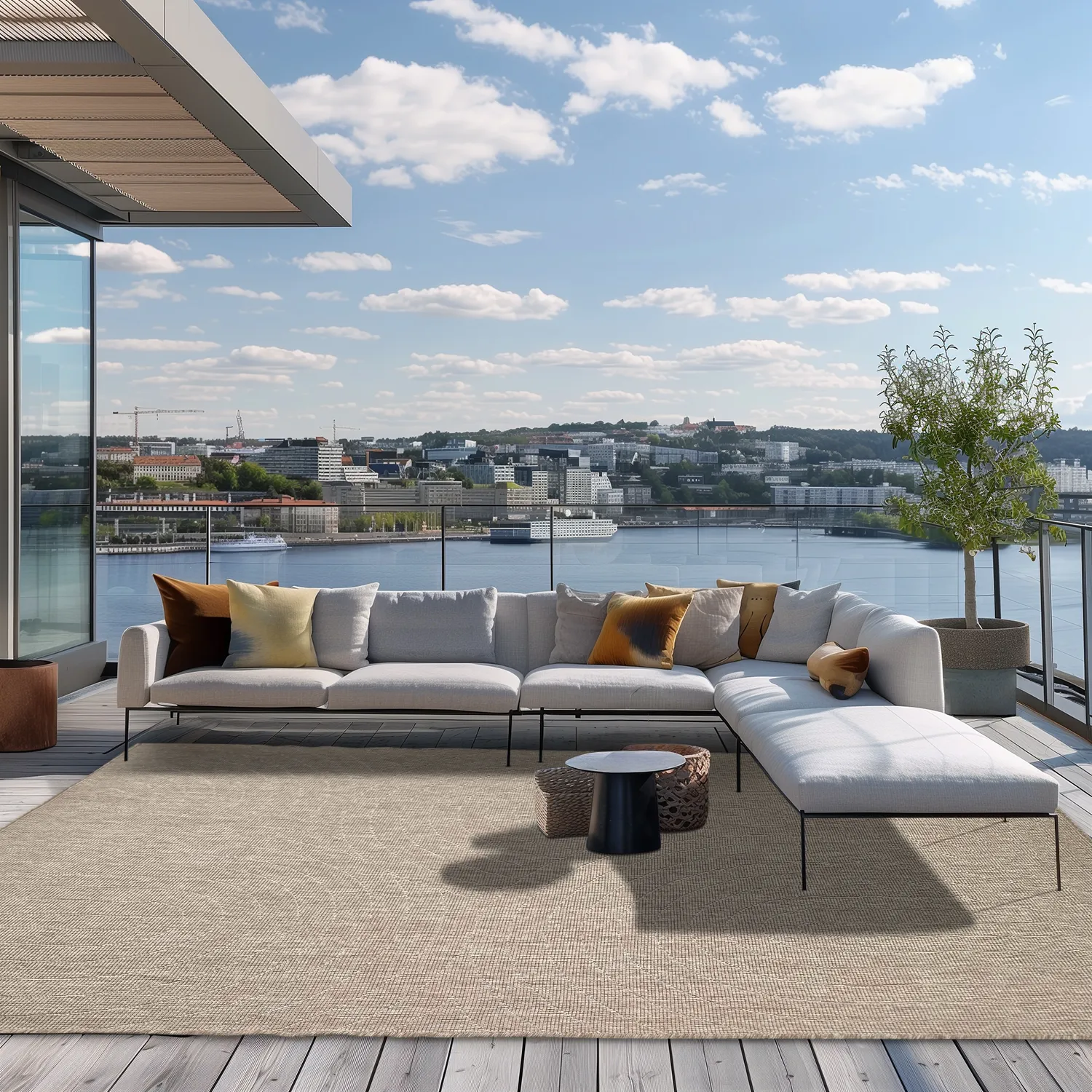 Vloerkleden voor binnen en buiten - Hayden (beige)