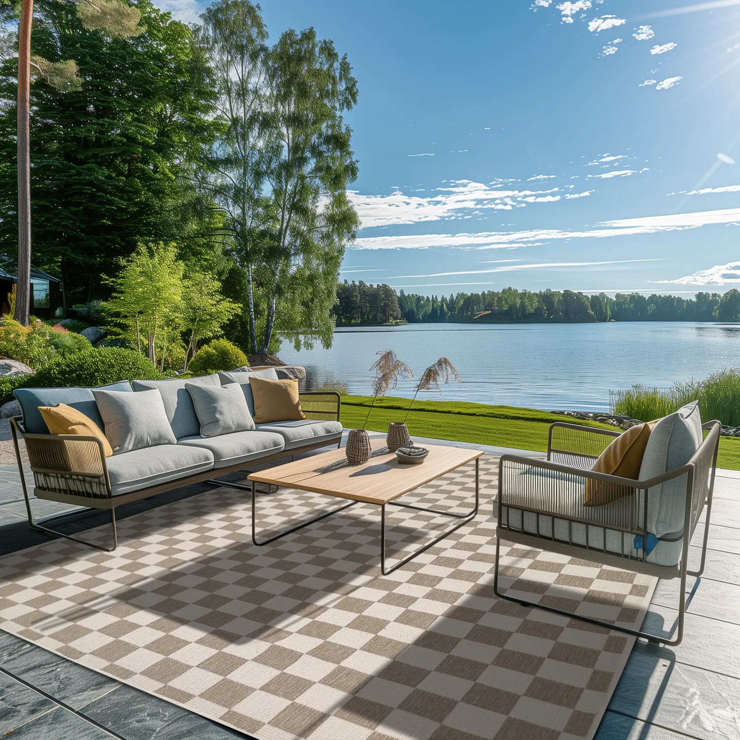 Vloerkleden voor binnen en buiten - Lucida (beige)