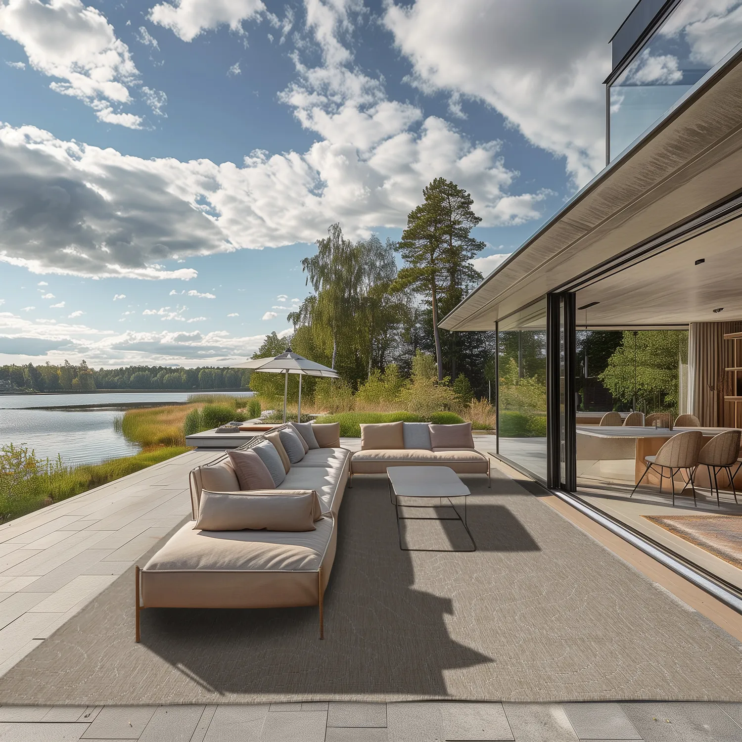 Vloerkleden voor binnen en buiten - Thurman (beige)