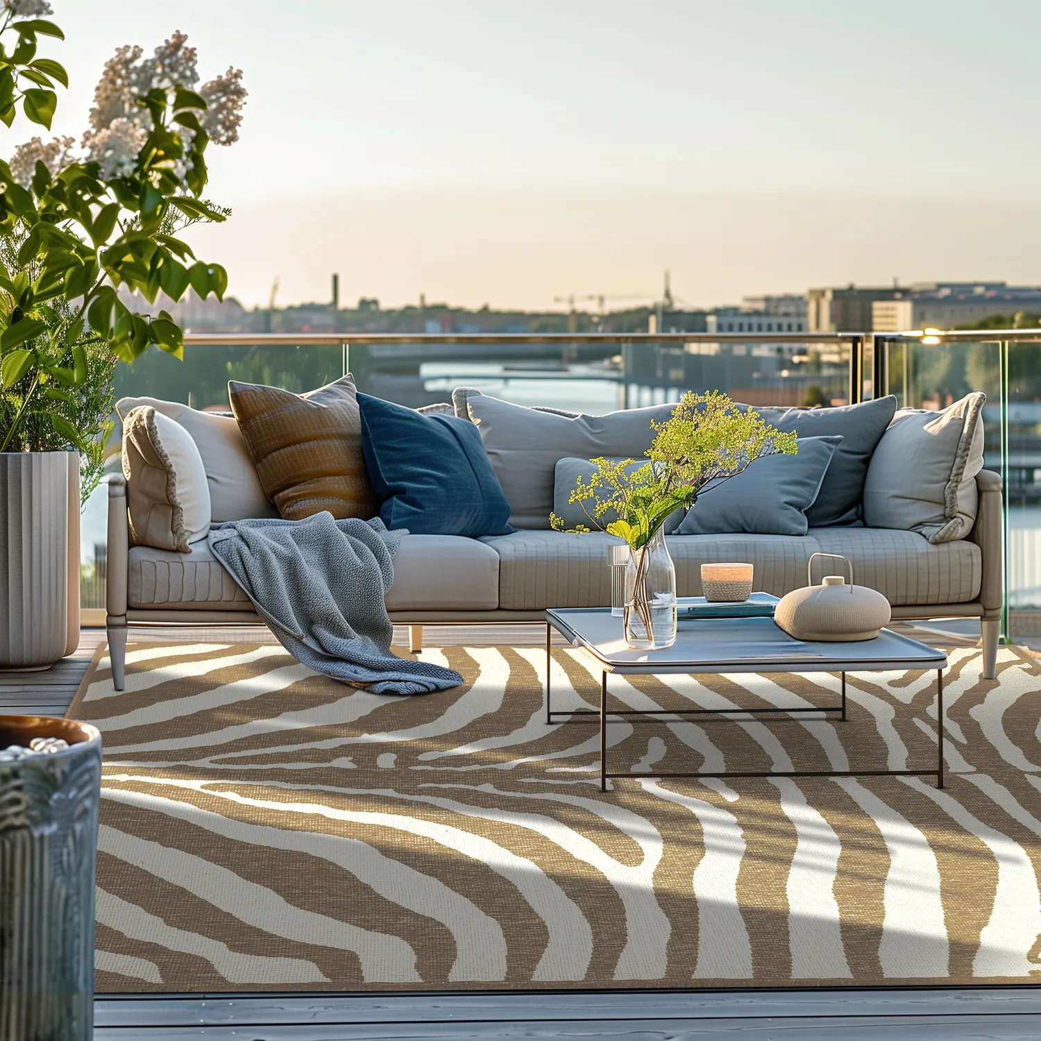 Vloerkleden voor binnen en buiten - Winona (beige)