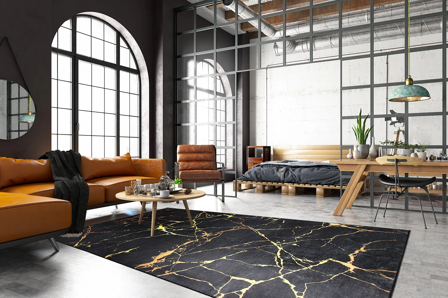 Wilton - Vieste (zwart/goud)