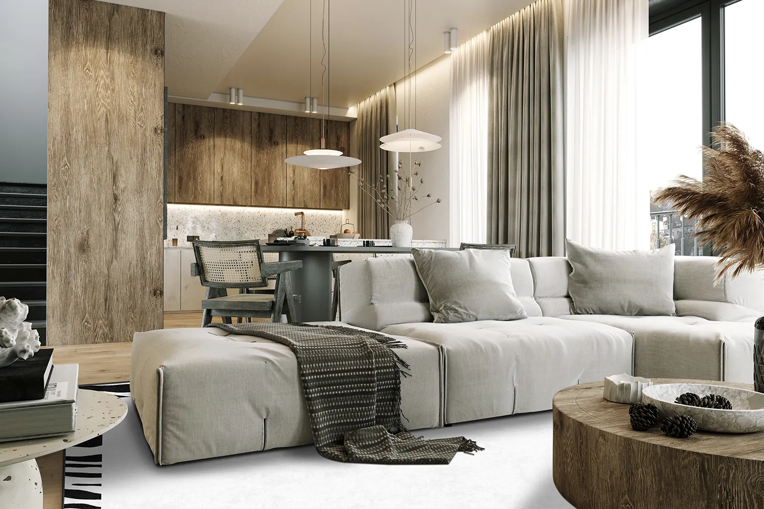 Wilton - Zebra boarder (zwart/wit)