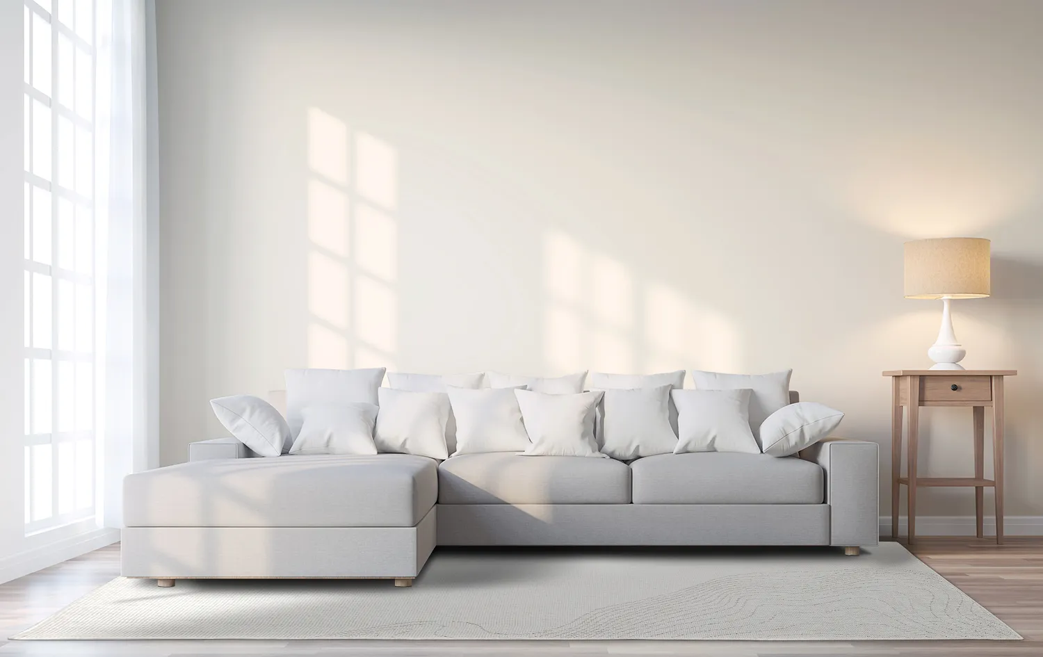 Vloerkleden voor binnen en buiten - Zelmare (gebroken wit)