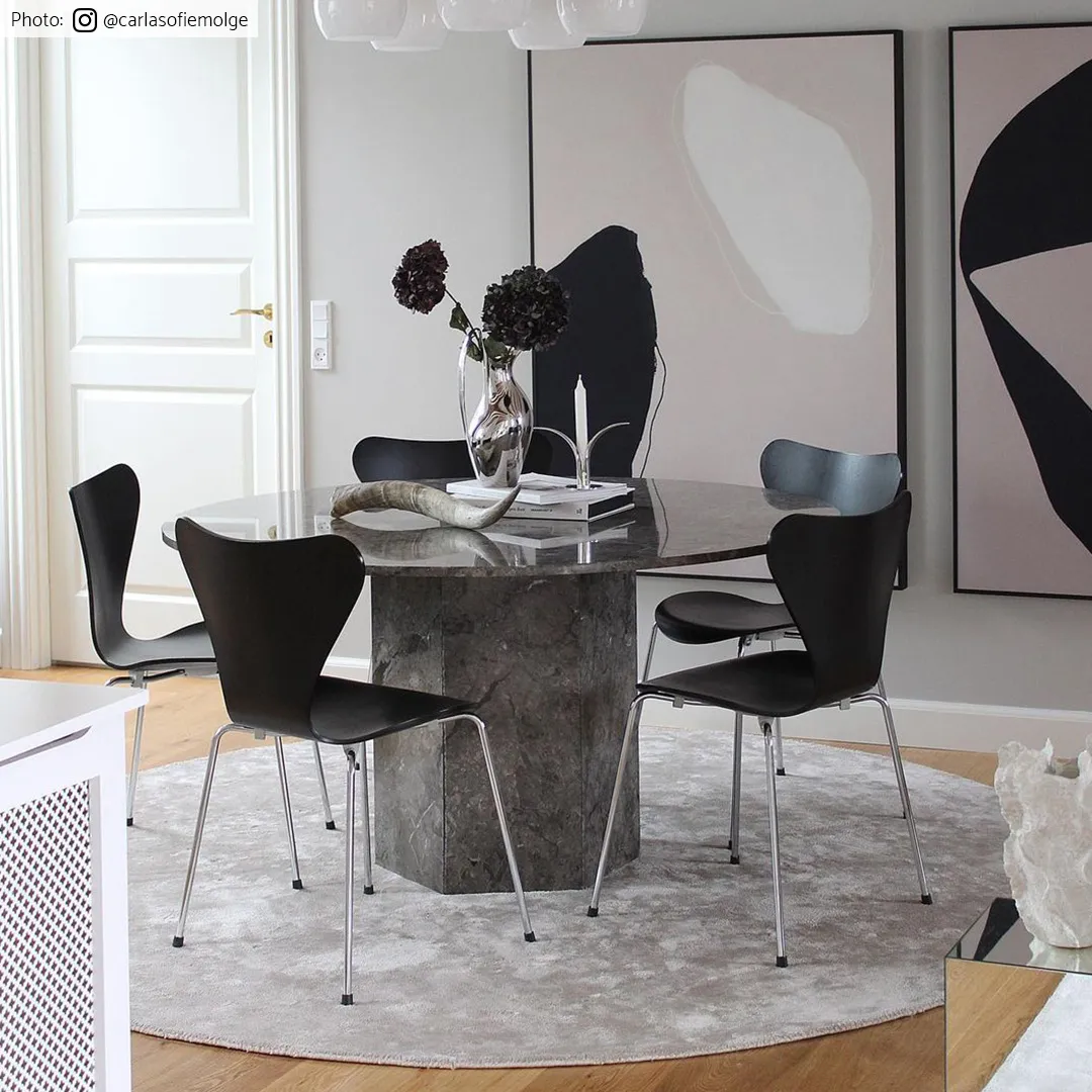 Rond vloerkleed - Jodhpur Special Luxury Edition Viscose (lichtgrijs/beige)