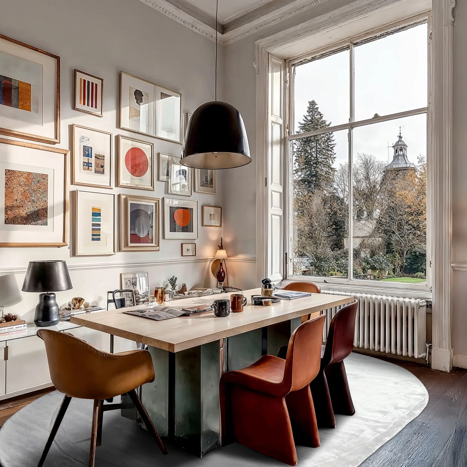 Ovaal viscose-vloerkleed - Jodhpur Special Luxury Edition (offwhite)