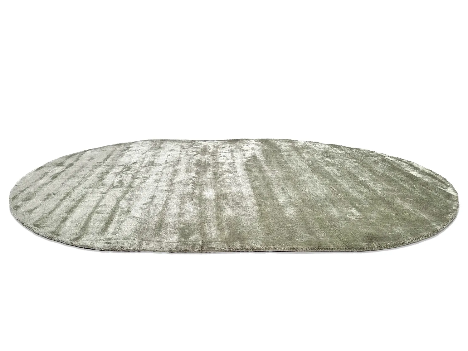 Ovaal viscose-vloerkleed - Jodhpur Special Luxury Edition (groen)