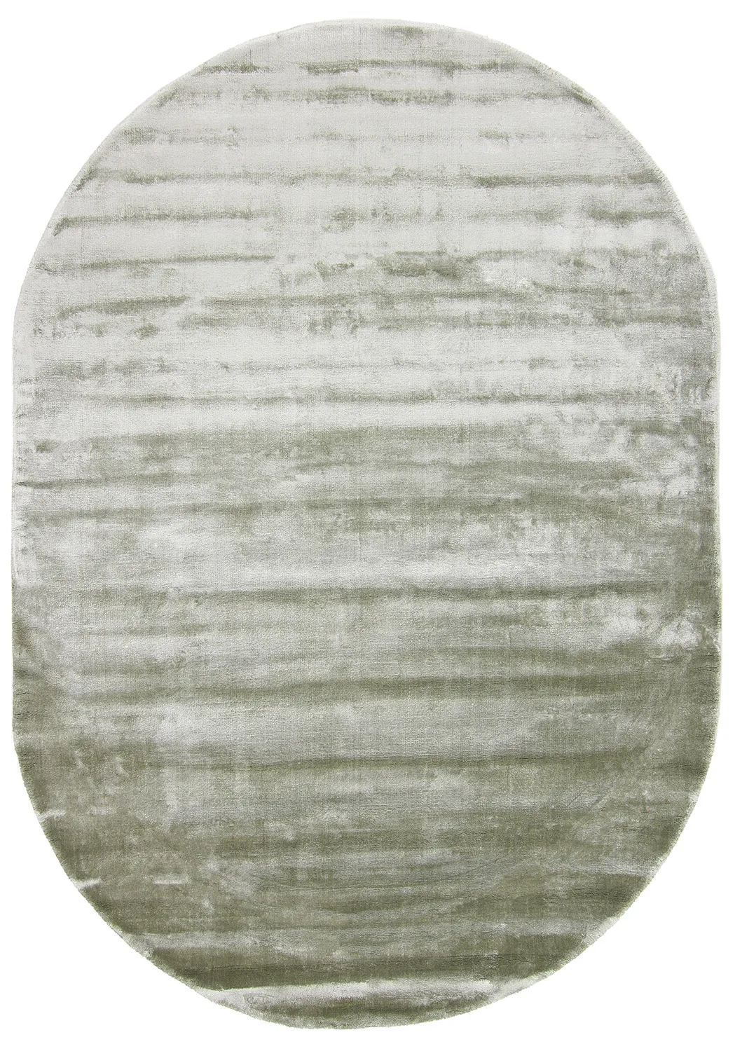 Ovaal viscose-vloerkleed - Jodhpur Special Luxury Edition (groen)