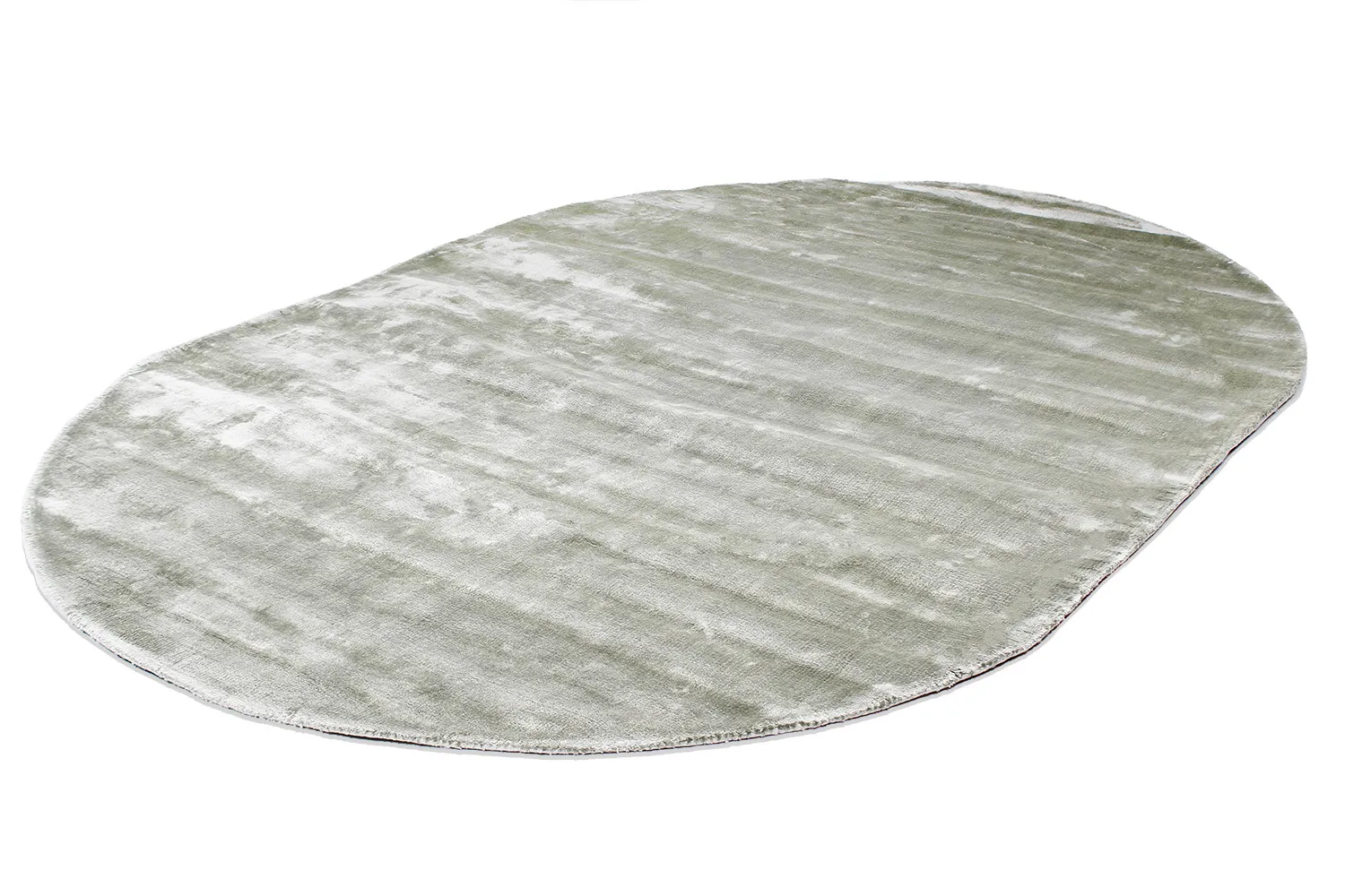 Ovaal viscose-vloerkleed - Jodhpur Special Luxury Edition (groen)