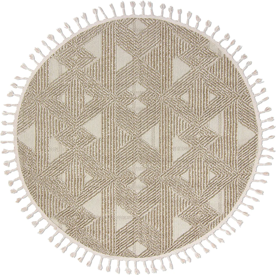 Ronde vloerkleden - Indoor/Outdoor Lennon (beige)