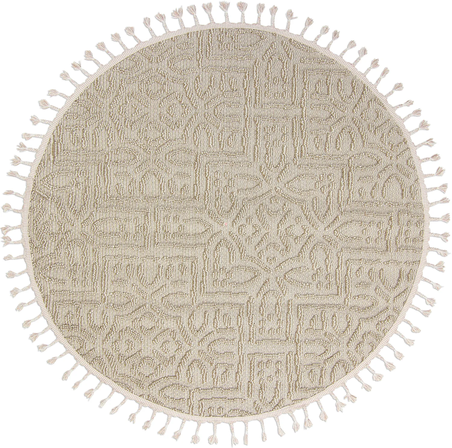 Ronde vloerkleden - Indoor/Outdoor Dorotea (beige)