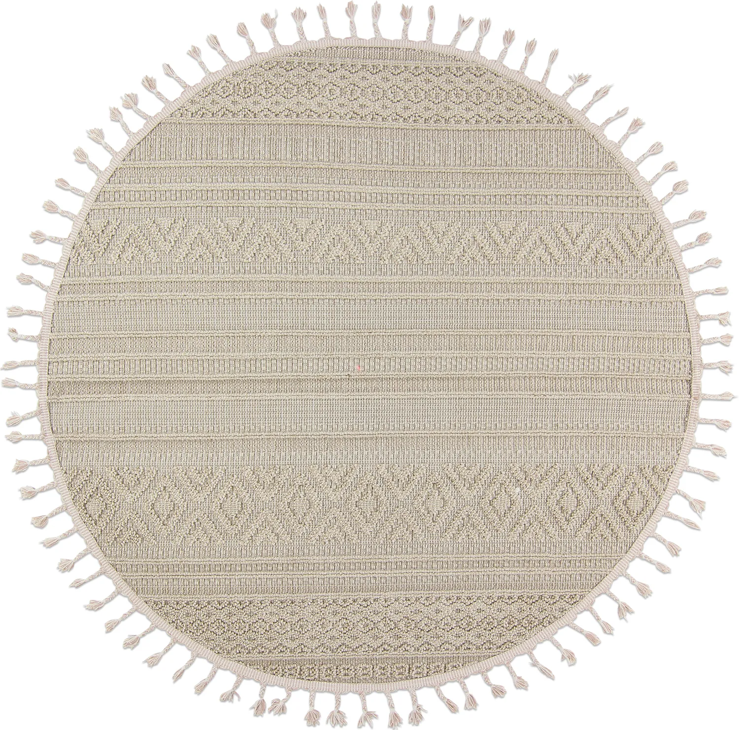 Ronde vloerkleden - Indoor/Outdoor Athena (beige)