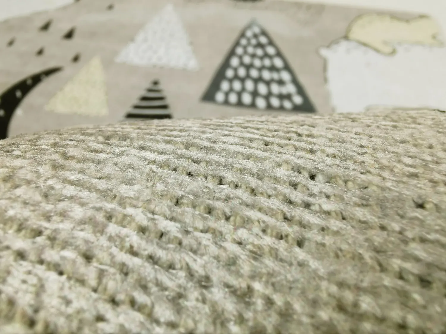 Kindervloerkleed - Piggyback Ride (grijs)