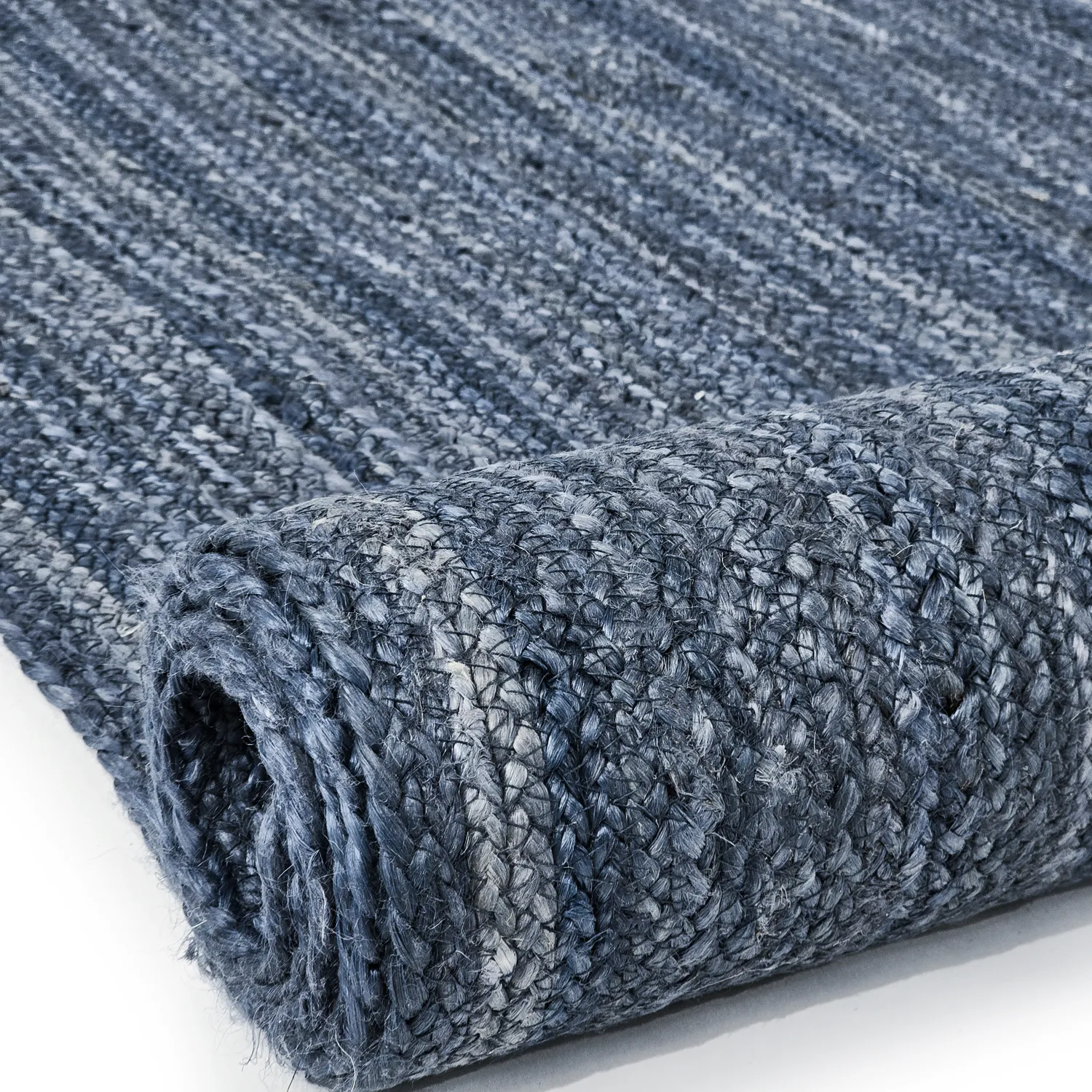 Jute-vloerkleed - Amasia (blauw)