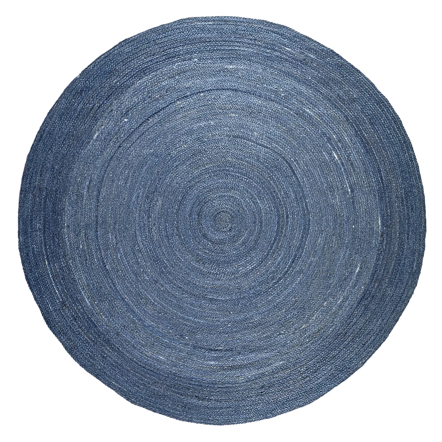 Rond jute vloerkleed - Amasia (blauw)