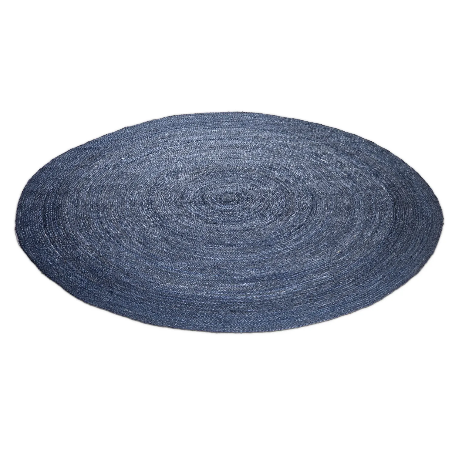 Rond jute vloerkleed - Amasia (blauw)