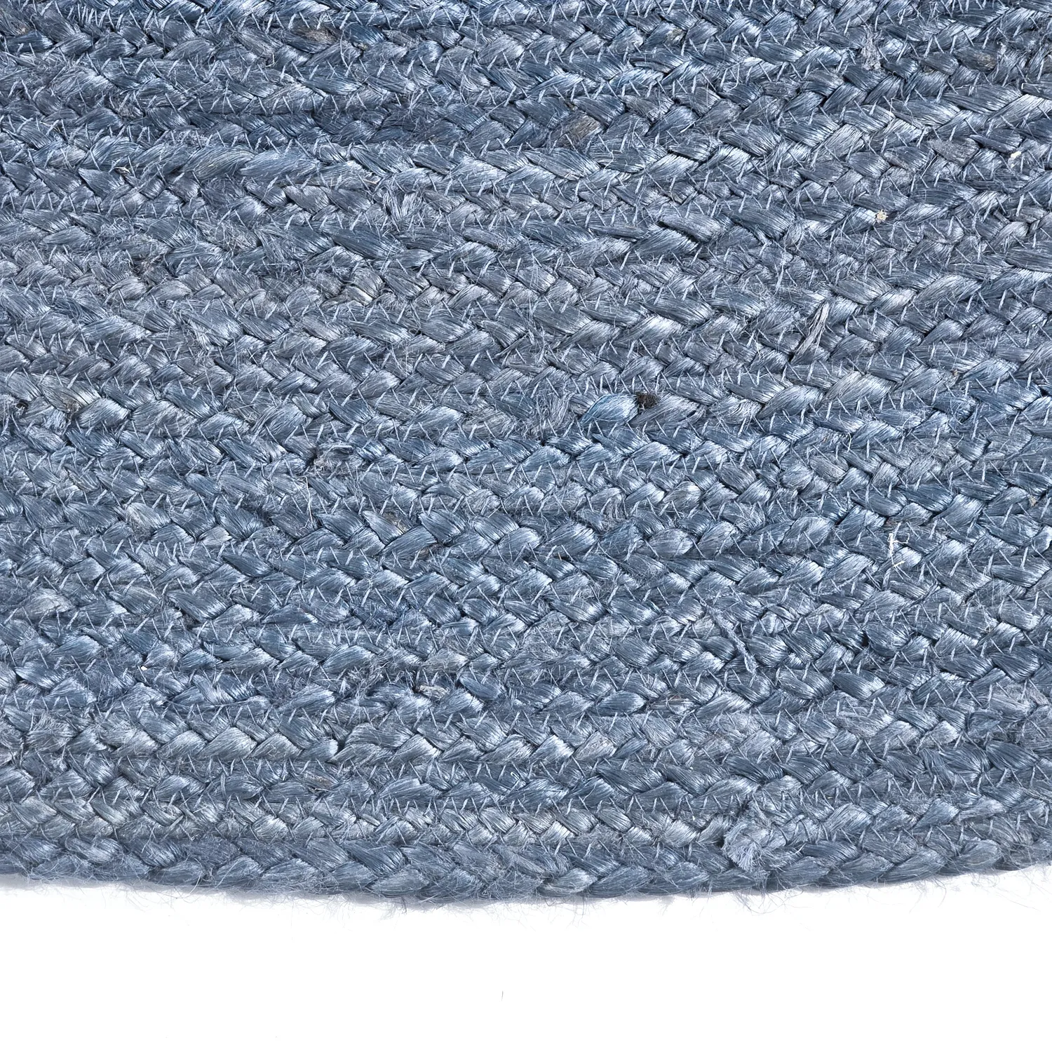 Rond jute vloerkleed - Amasia (blauw)