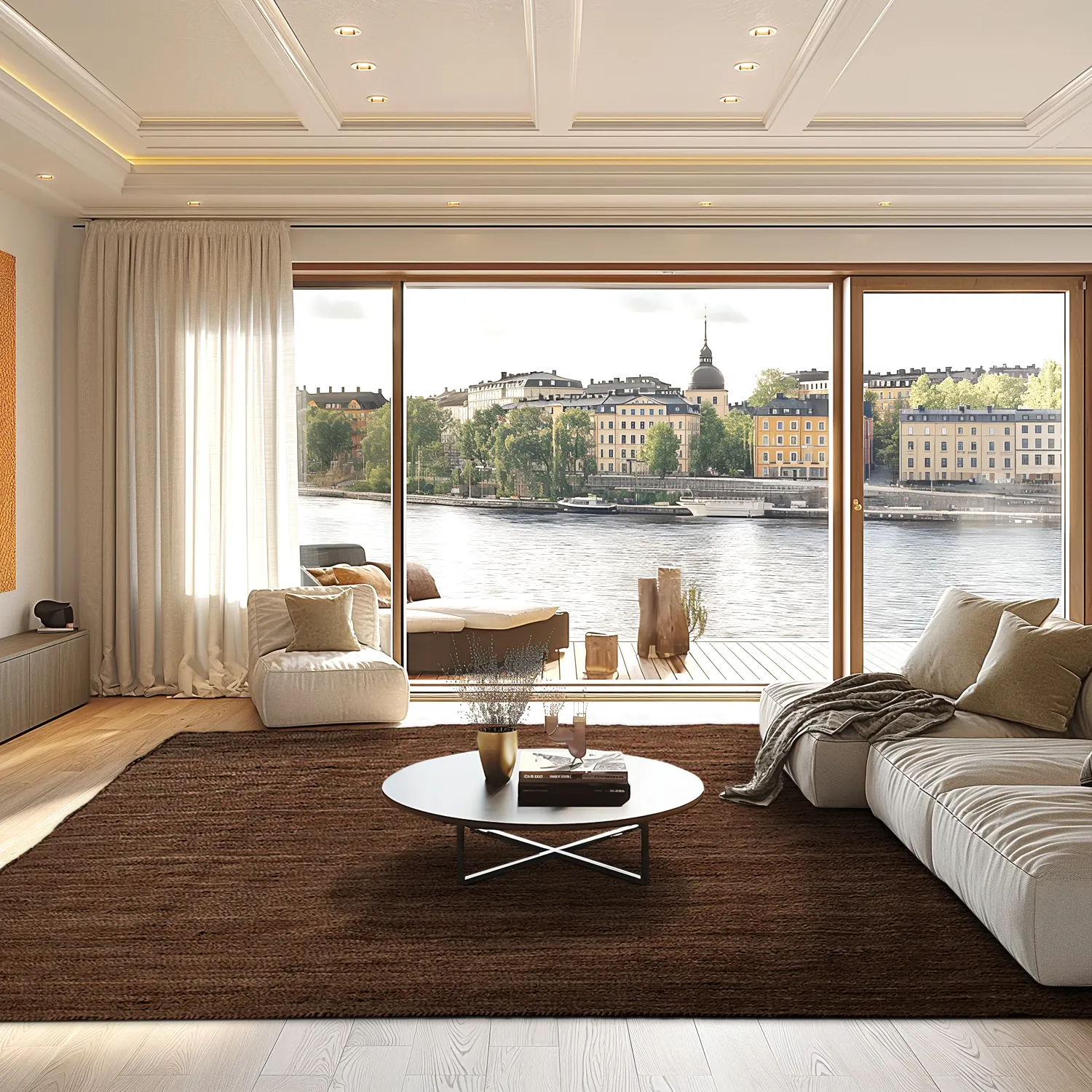 Jute-vloerkleed - Amasia (bruin)