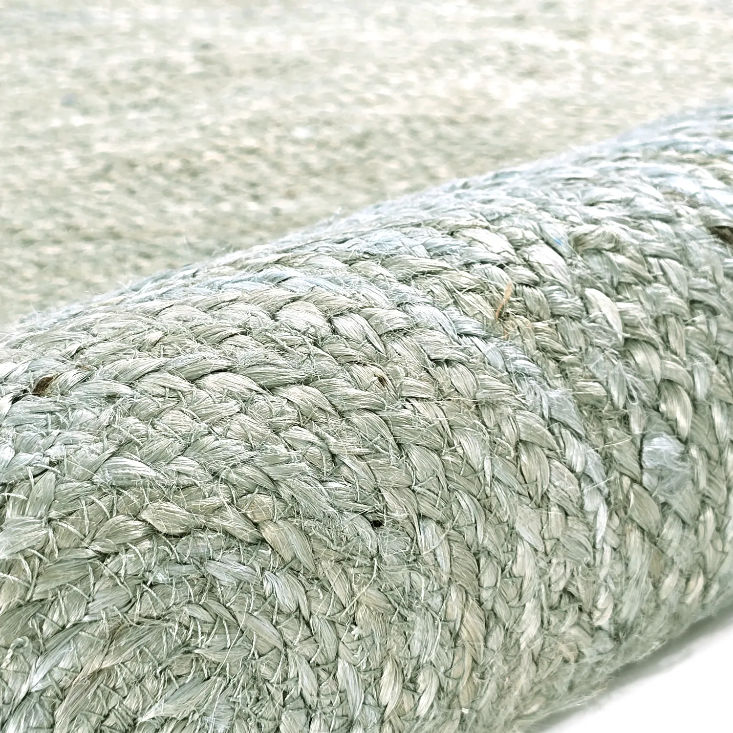 Rond jute vloerkleed - Amasia (grijs)