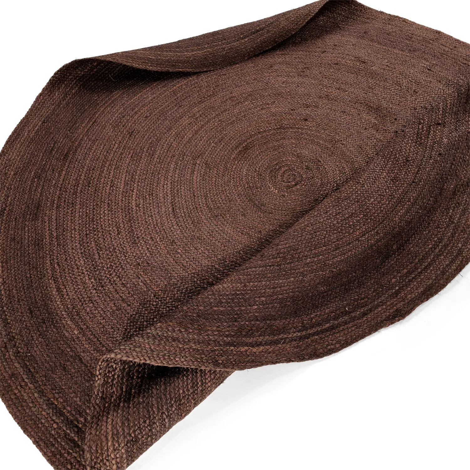 Rond jute vloerkleed - Amasia (koffie)