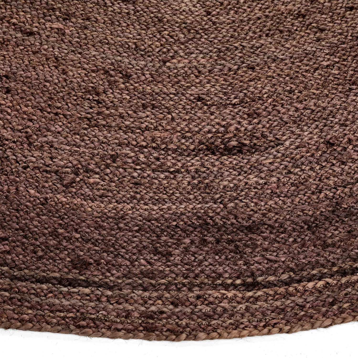 Rond jute vloerkleed - Amasia (koffie)