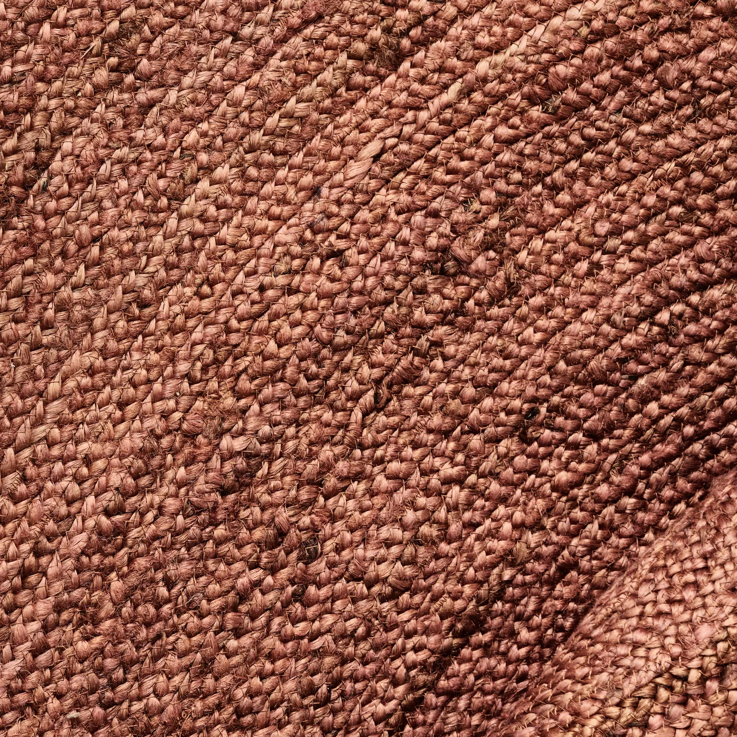 Rond jute vloerkleed - Amasia (kastanje)