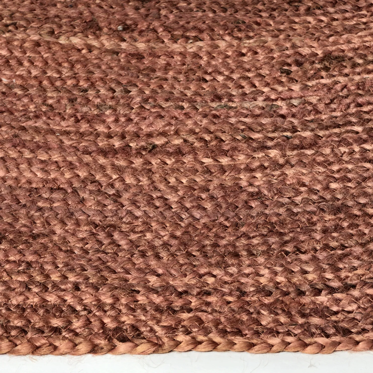 Rond jute vloerkleed - Amasia (kastanje)