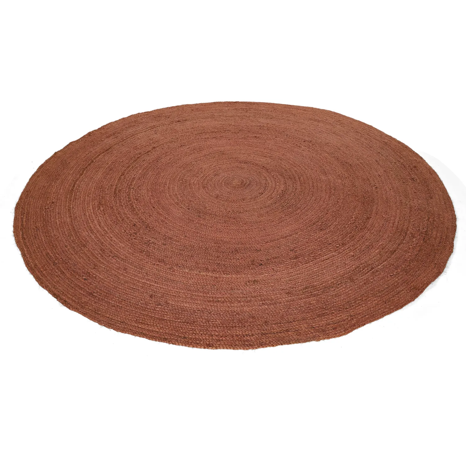 Rond jute vloerkleed - Amasia (kastanje)