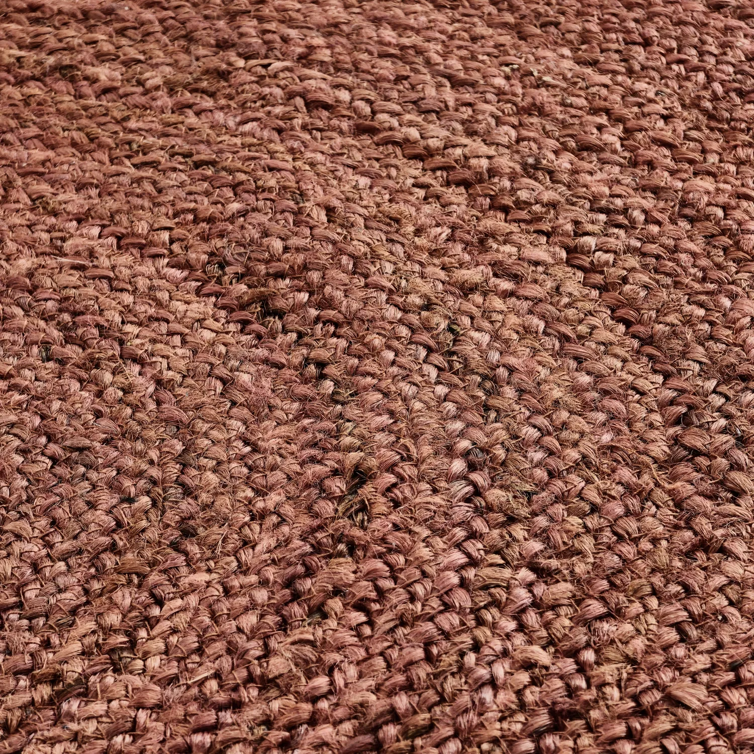 Rond jute vloerkleed - Amasia (kastanje)