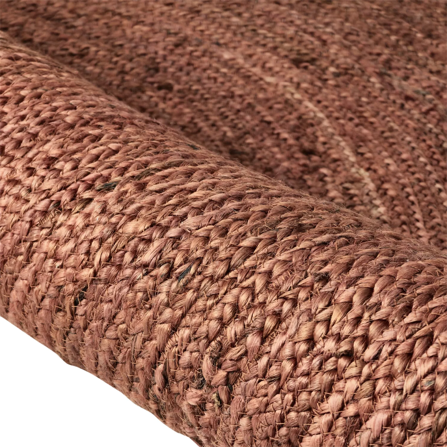 Rond jute vloerkleed - Amasia (kastanje)