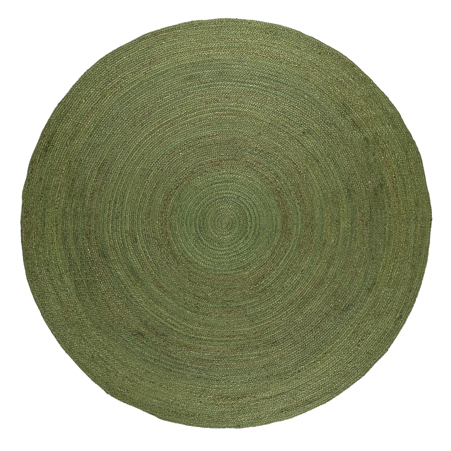 Rond jute vloerkleed - Amasia (militair groen)