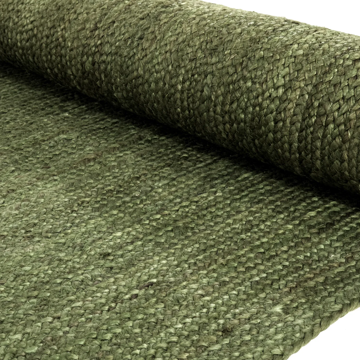 Jute-vloerkleed - Amasia (militair groen)