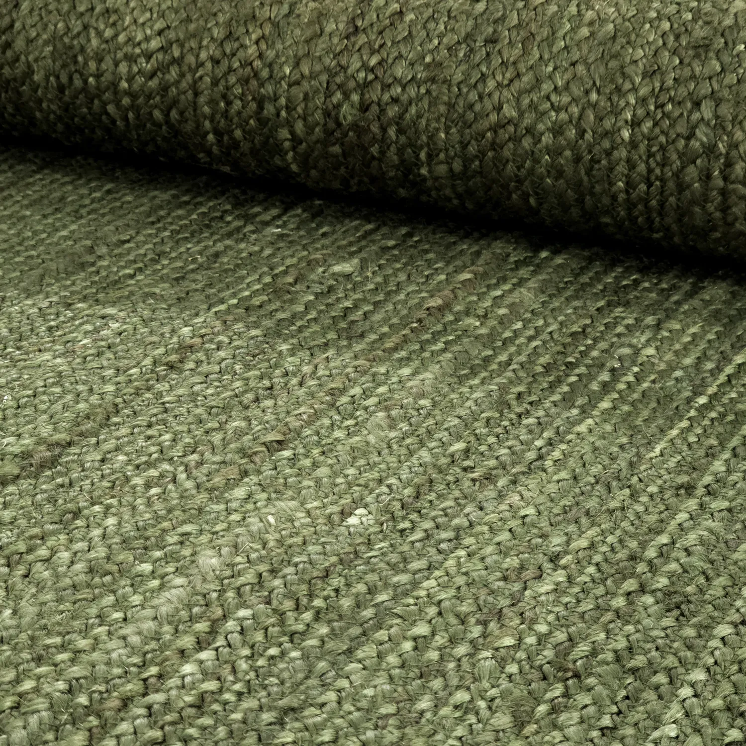 Jute-vloerkleed - Amasia (militair groen)