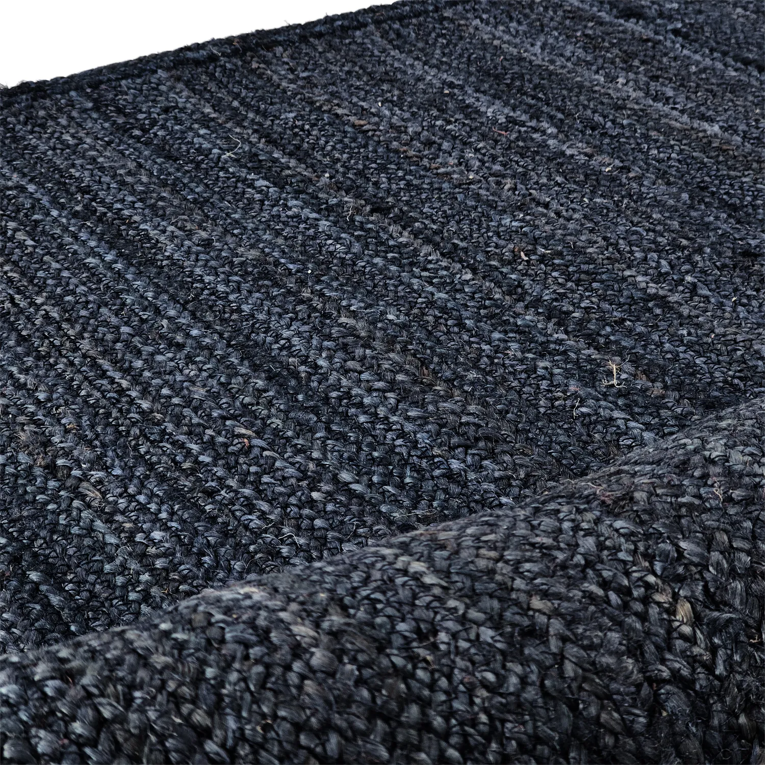 Jute-vloerkleed - Amasia (donkerblauw)