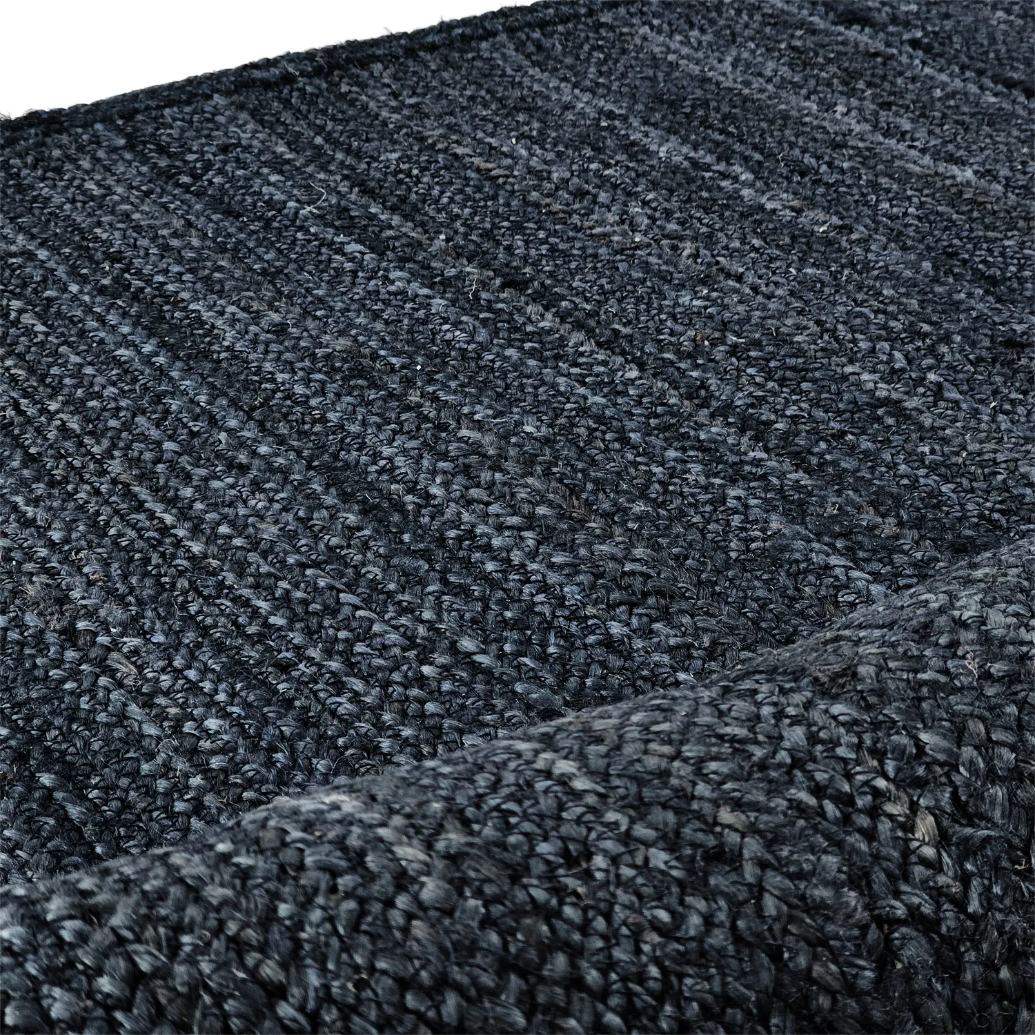Jute-vloerkleed - Amasia (donkerblauw)