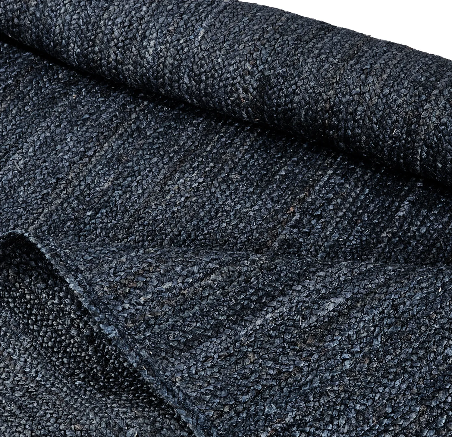 Jute-vloerkleed - Amasia (donkerblauw)