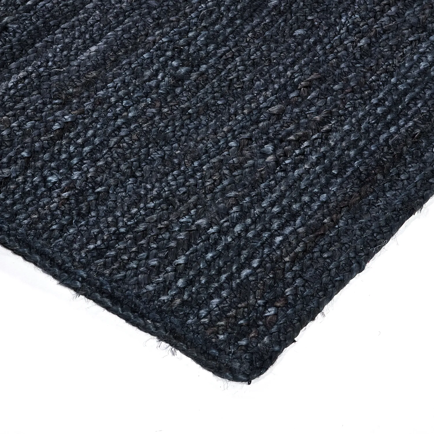 Jute-vloerkleed - Amasia (donkerblauw)