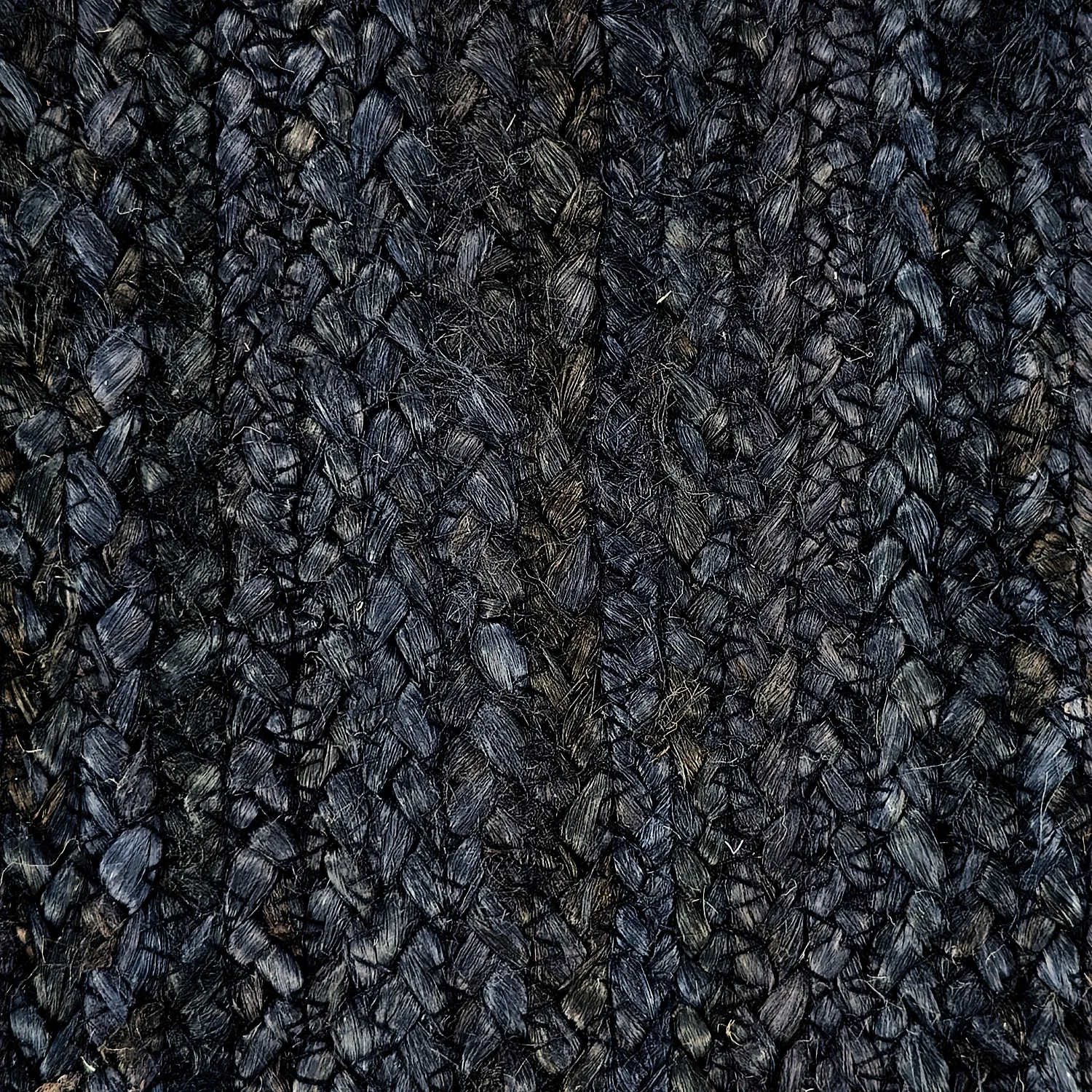 Jute-vloerkleed - Amasia (donkerblauw)