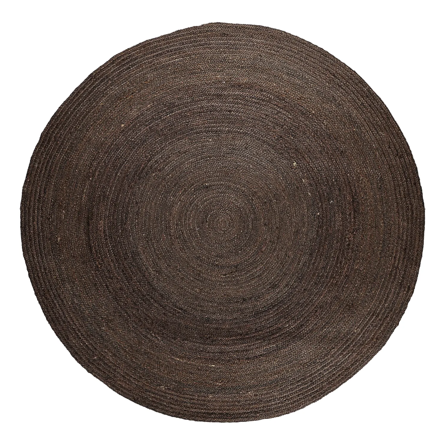 Rond jute vloerkleed - Amasia (donker taupe)
