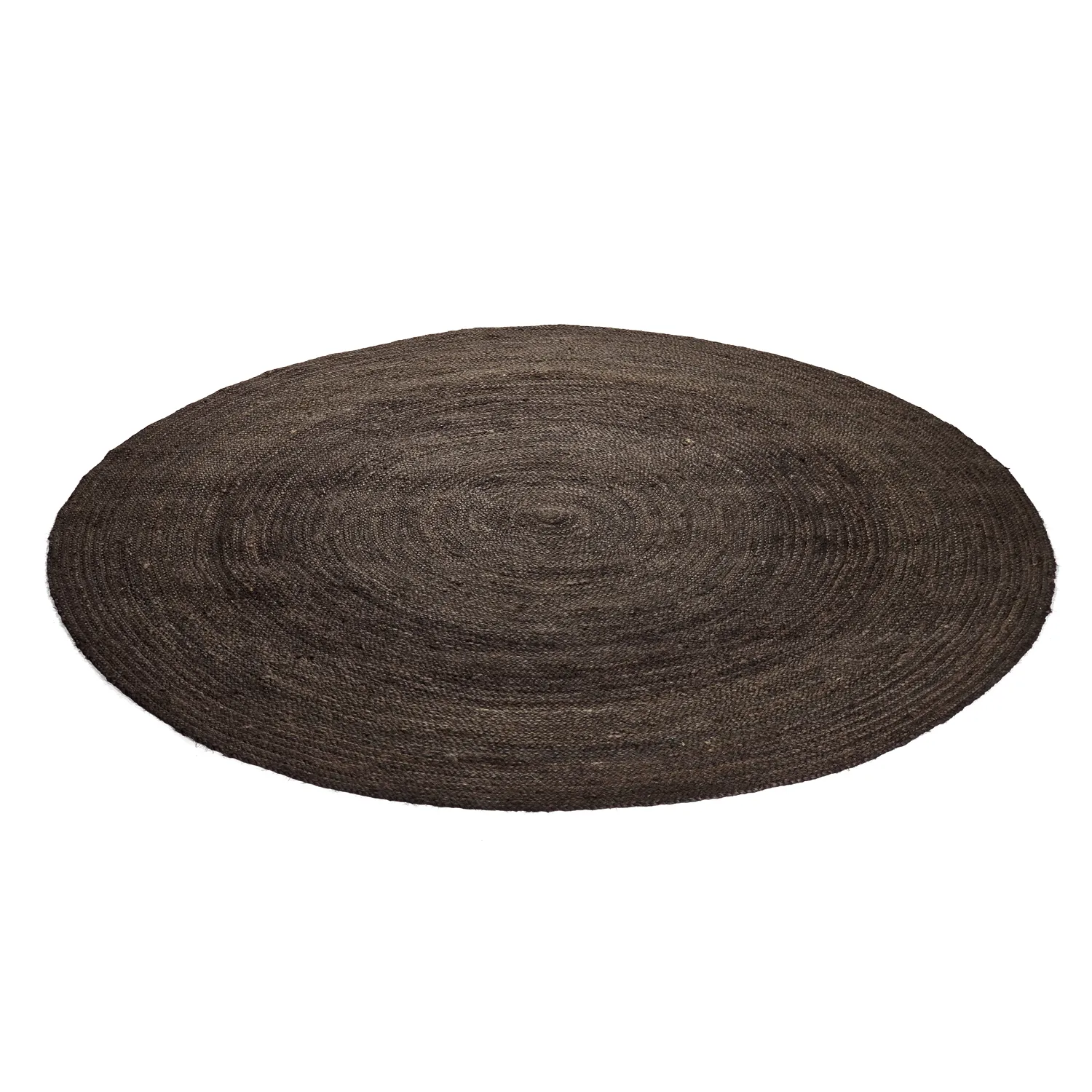 Rond jute vloerkleed - Amasia (donker taupe)