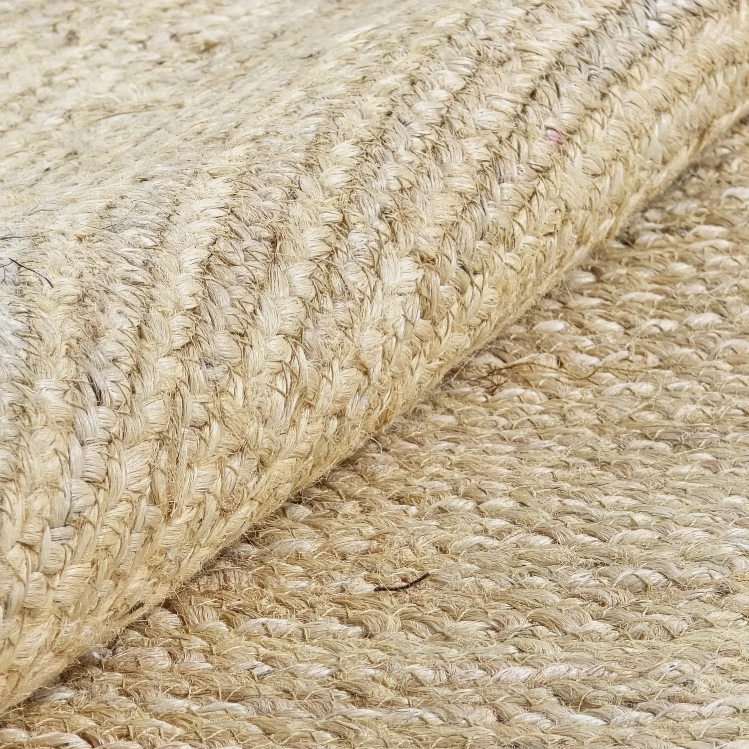 Rond jute vloerkleed - Amasia (natuur)