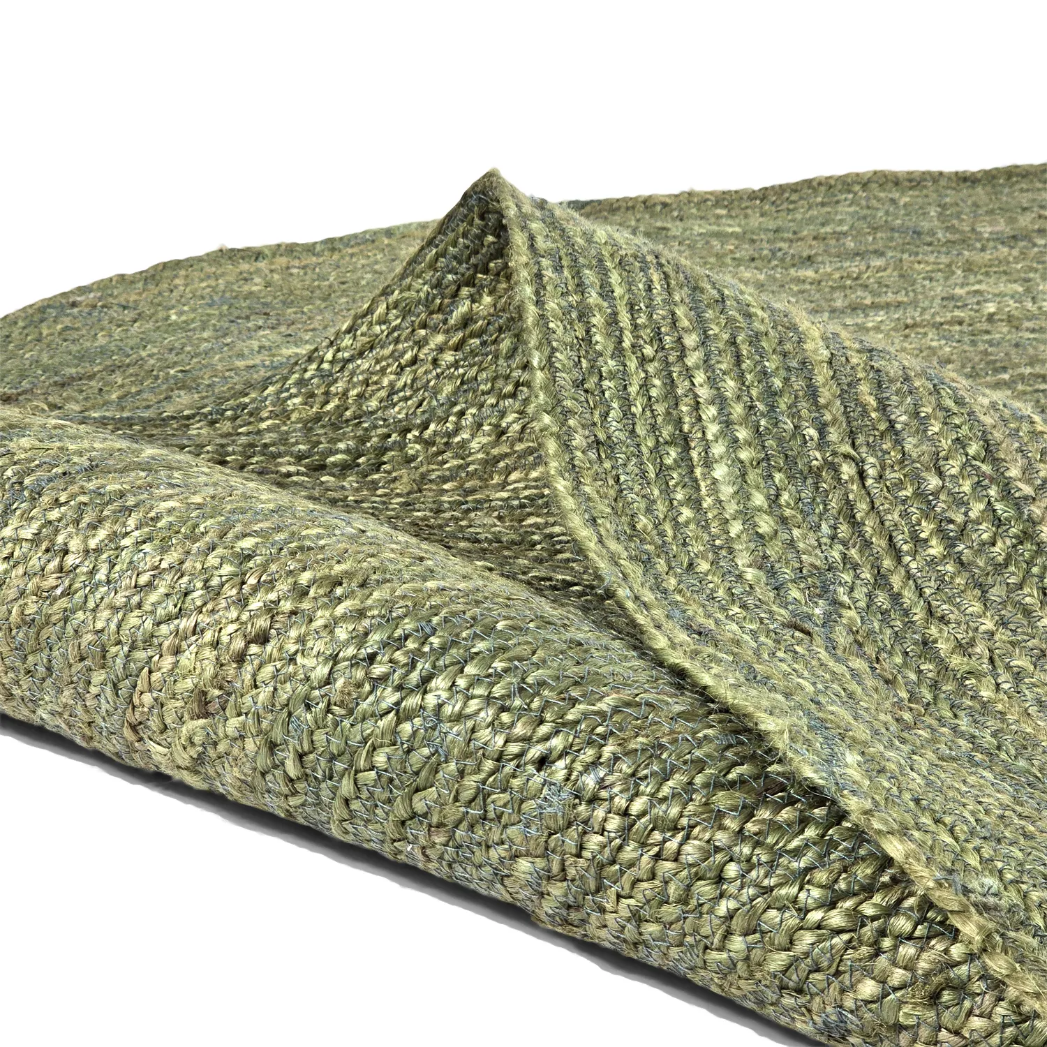 Rond jute vloerkleed - Amasia (olijf)