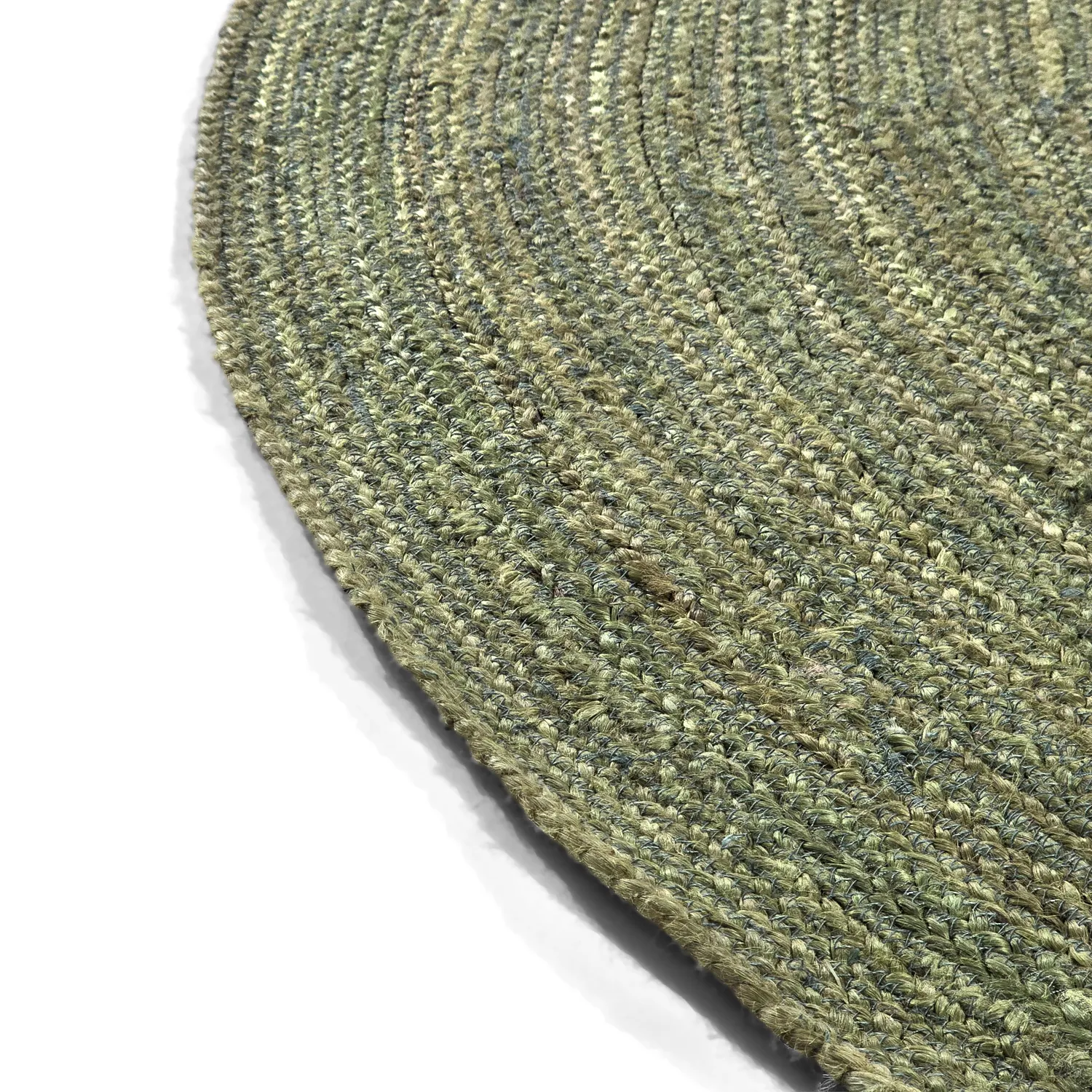 Rond jute vloerkleed - Amasia (olijf)