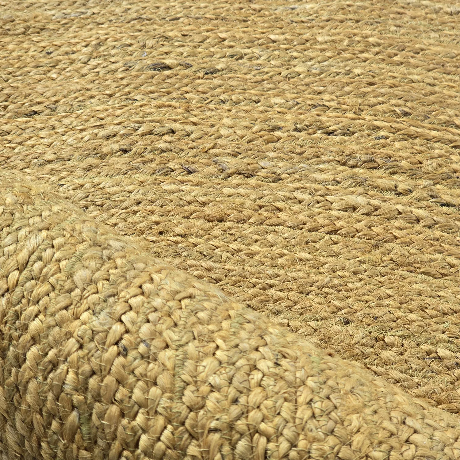 Rond jute vloerkleed - Amasia (oranje)