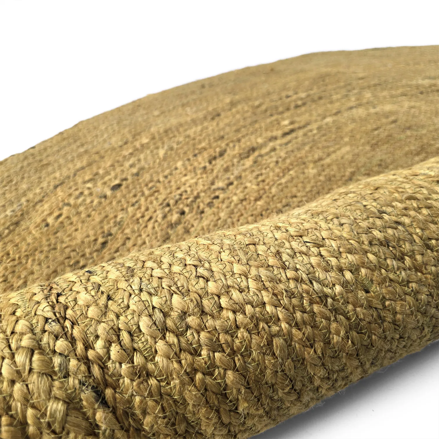 Rond jute vloerkleed - Amasia (oranje)