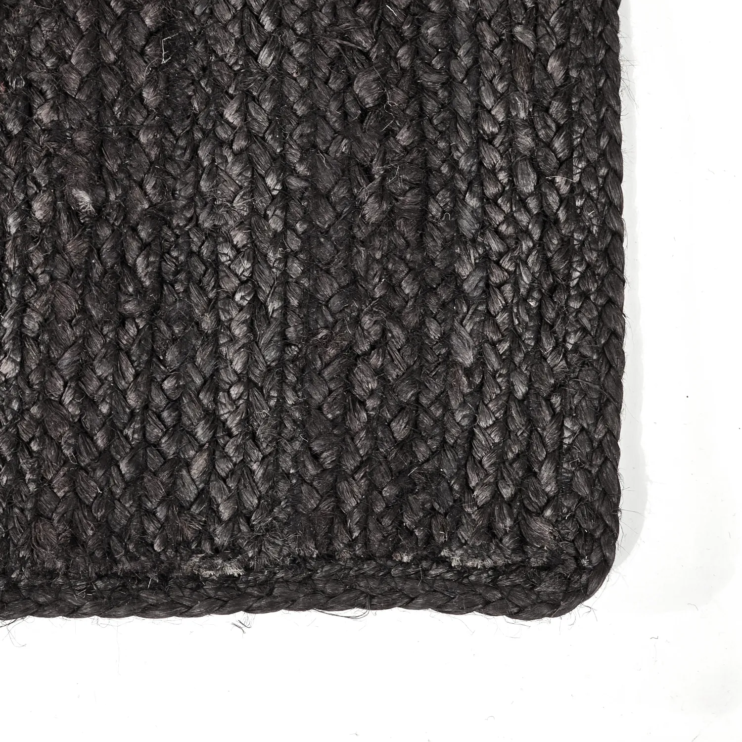 Jute-vloerkleed - Amasia (zwart)
