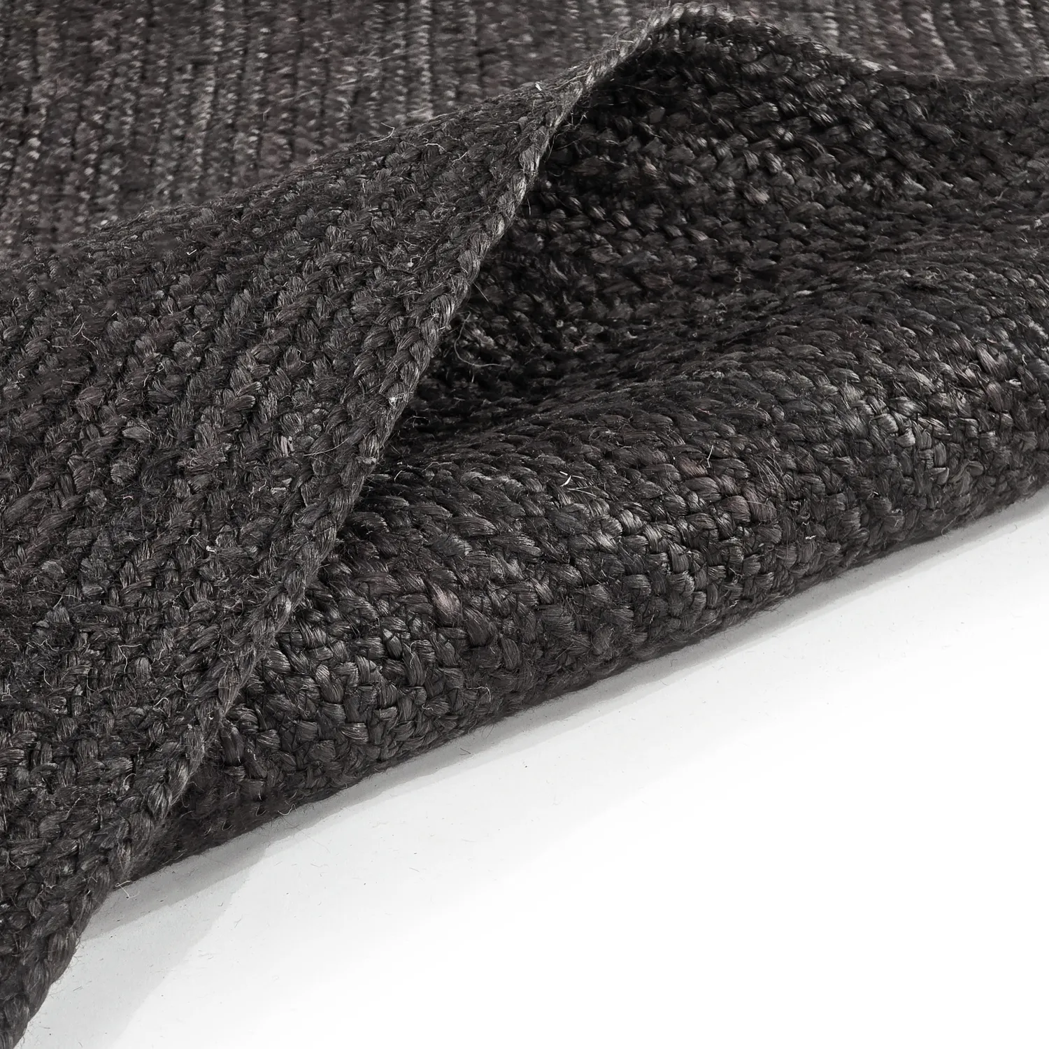 Jute-vloerkleed - Amasia (zwart)