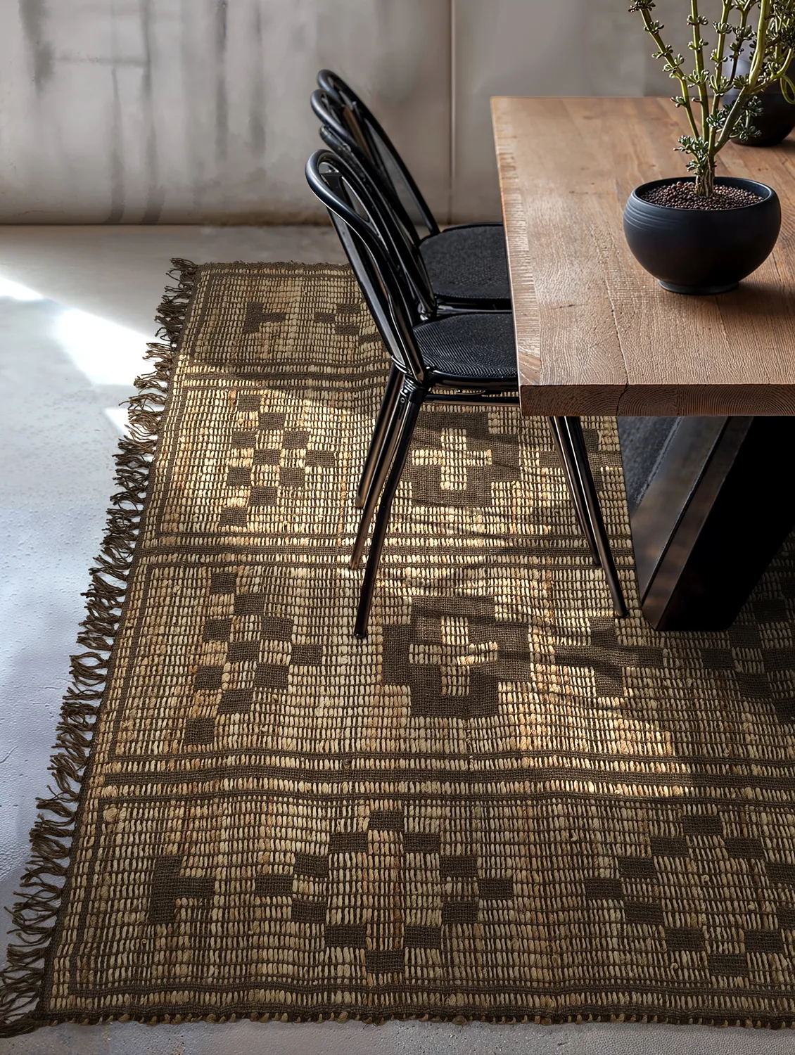 Jute-vloerkleed - Daria (bruin)