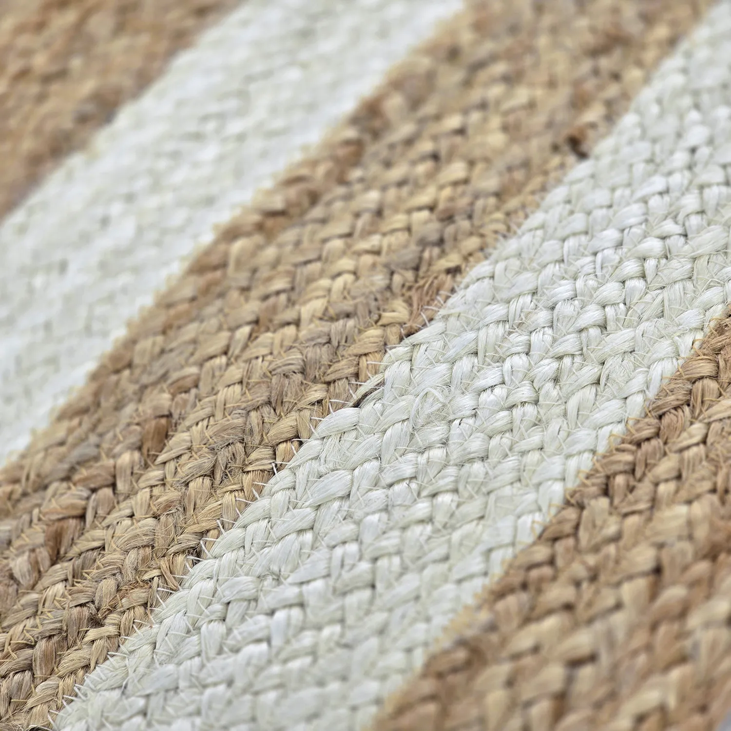 Jute-vloerkleed - Jessore (natuur/wit)