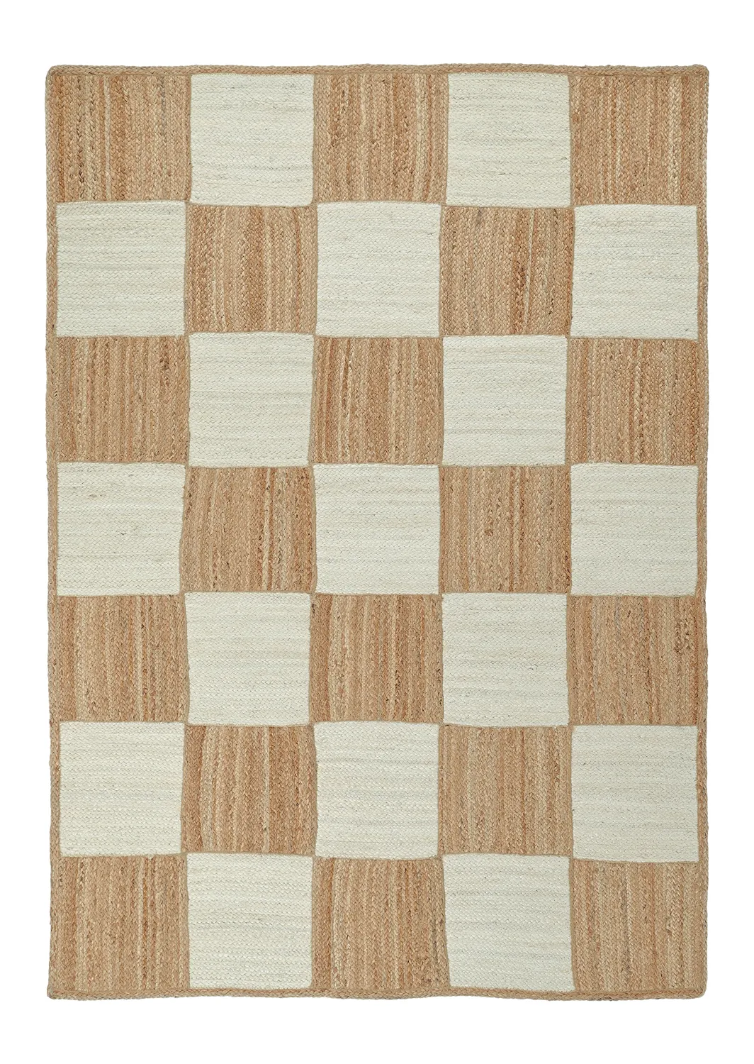 Jute-vloerkleed - Khulna (natuur/wit)