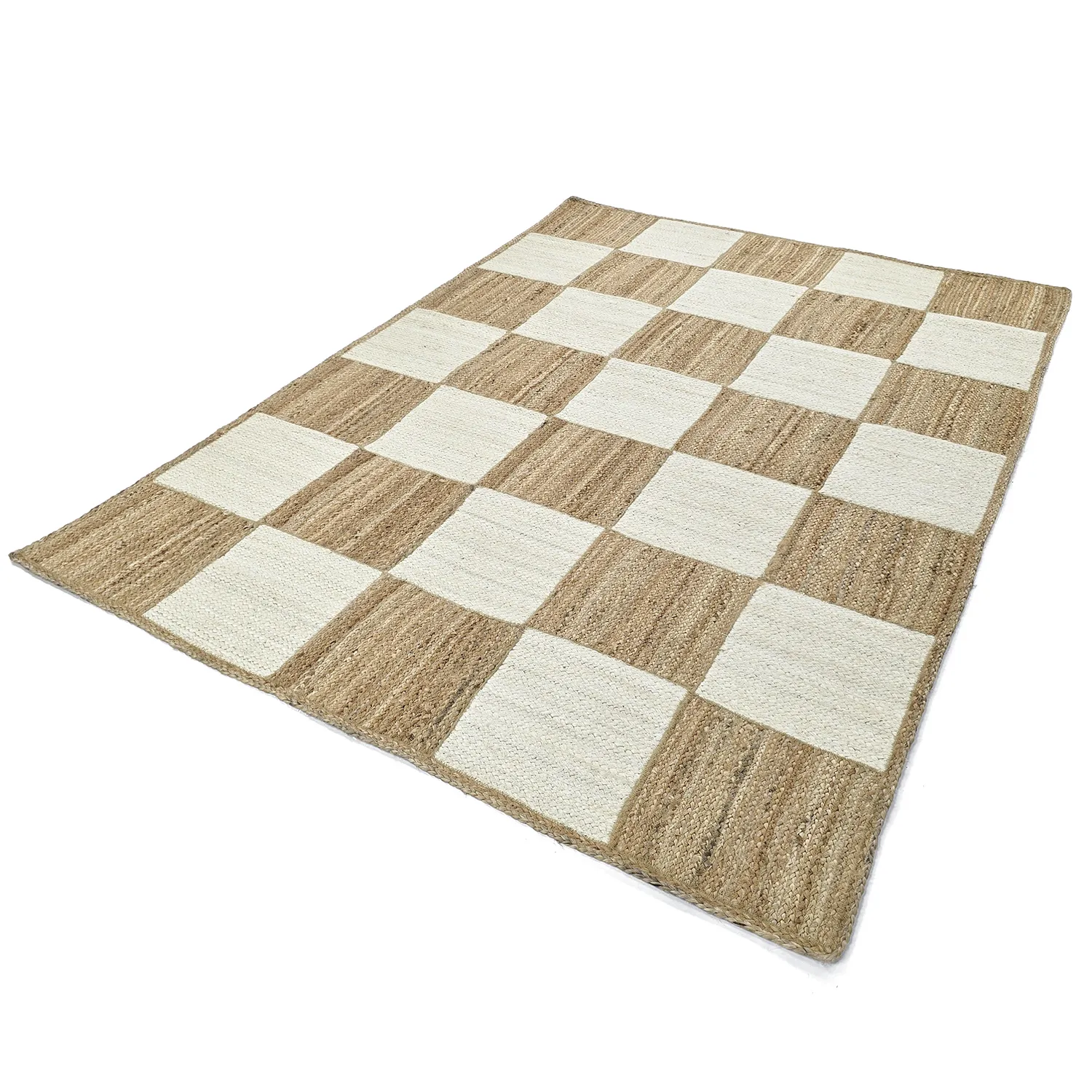 Jute-vloerkleed - Khulna (natuur/wit)